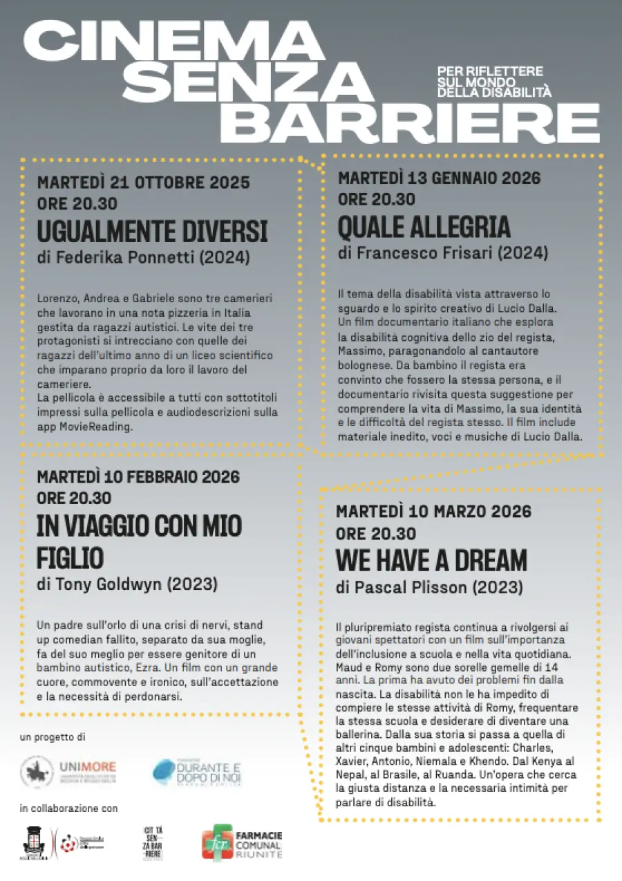 “Cinema senza barriere”: al Rosebud la proiezione di Quale allegria di Francesco Frisari