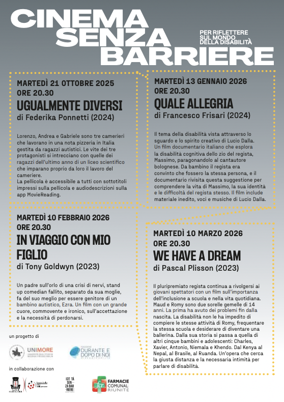 “Cinema senza barriere”: al Rosebud la proiezione di Quale allegria di Francesco Frisari